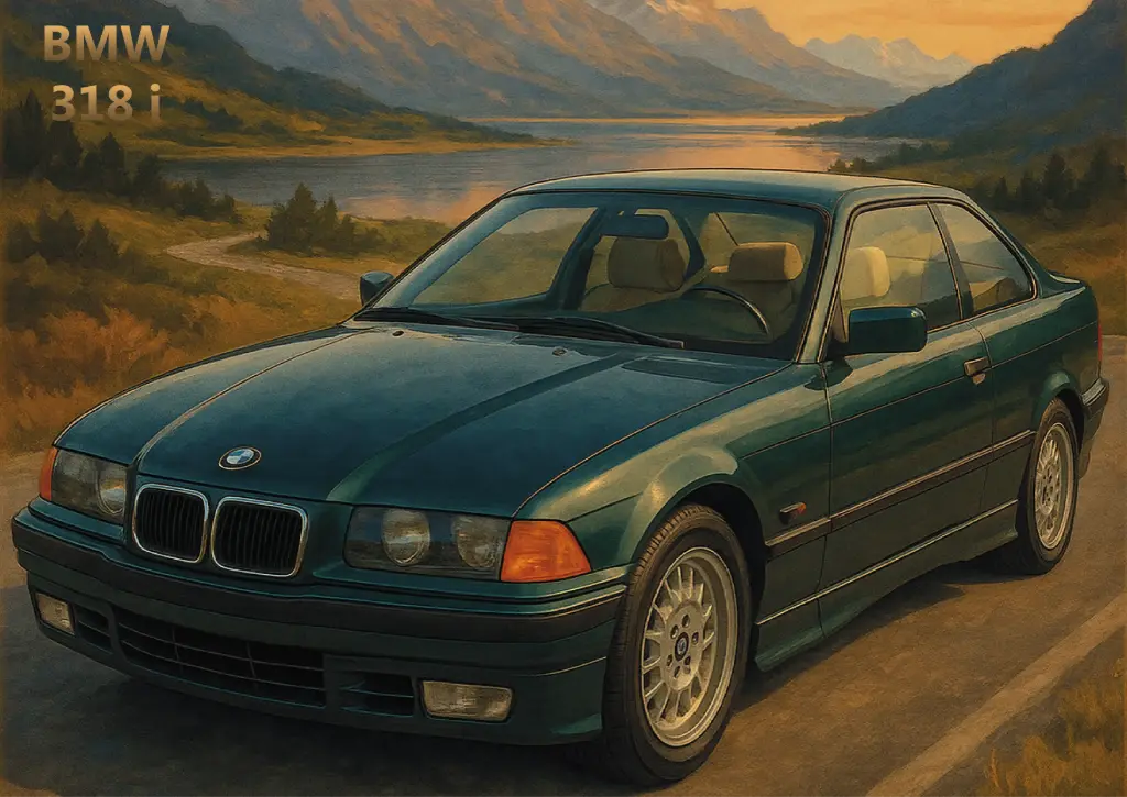 Poster A4 BMW 318i brillant